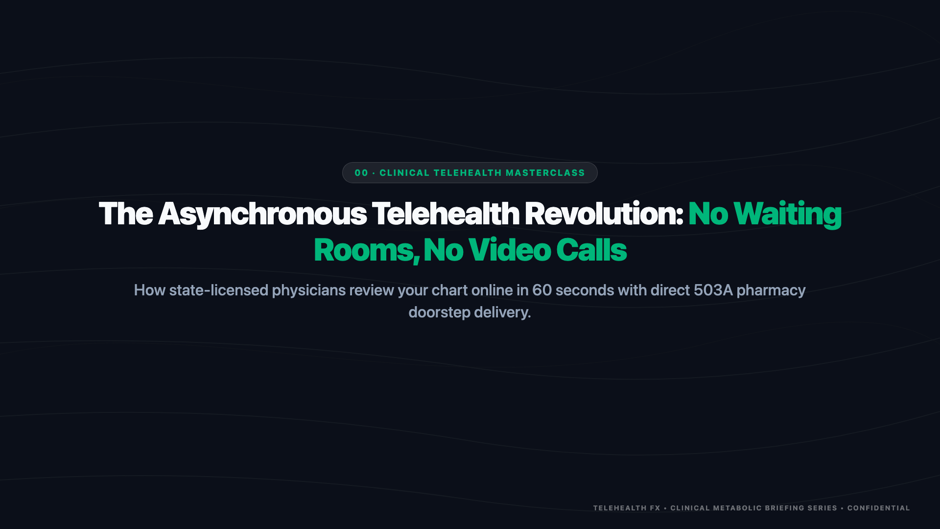 The Asynchronous Telehealth Revolution: Zero Video Calls & Waiting Rooms
