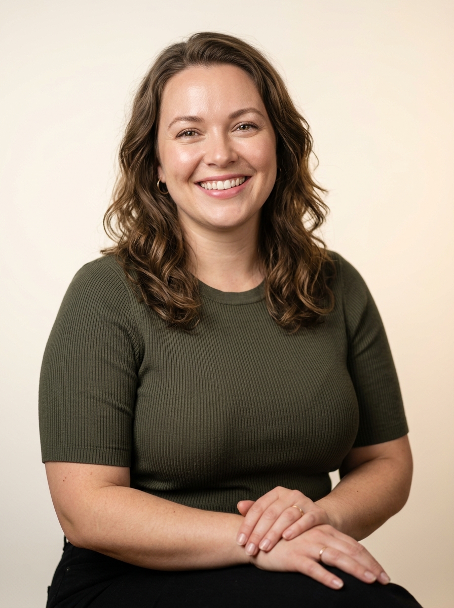 Confident woman smiling